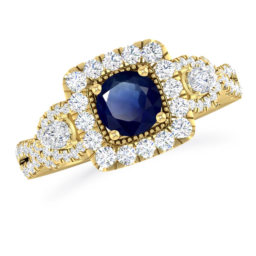 Yellow Gold - Sapphire