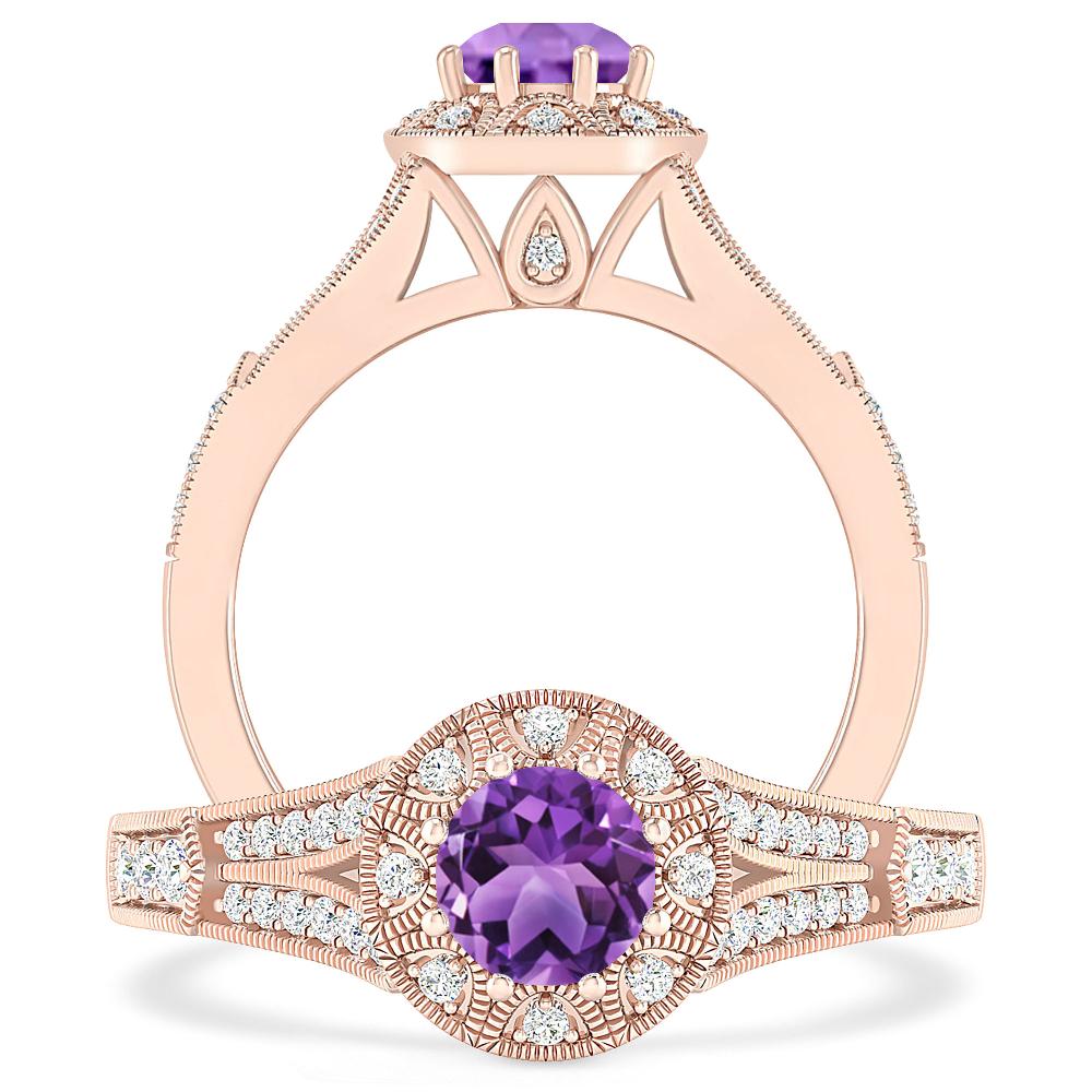 Rose Gold - Amethyst