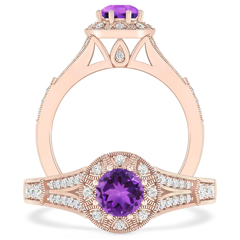 Rose Gold - Amethyst