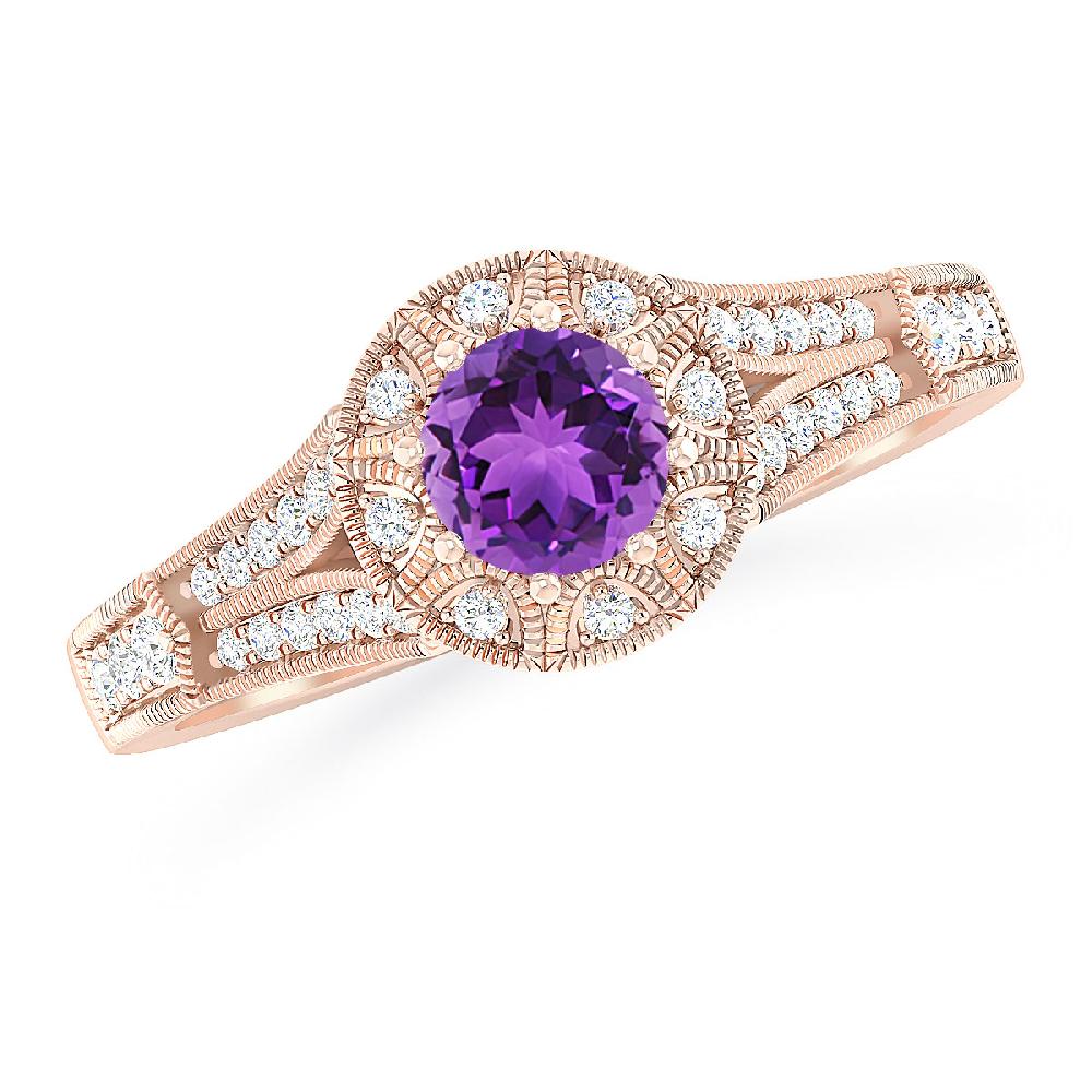 Rose Gold - Amethyst