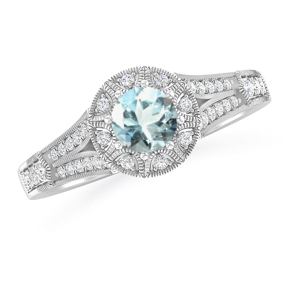 White Gold - Aquamarine