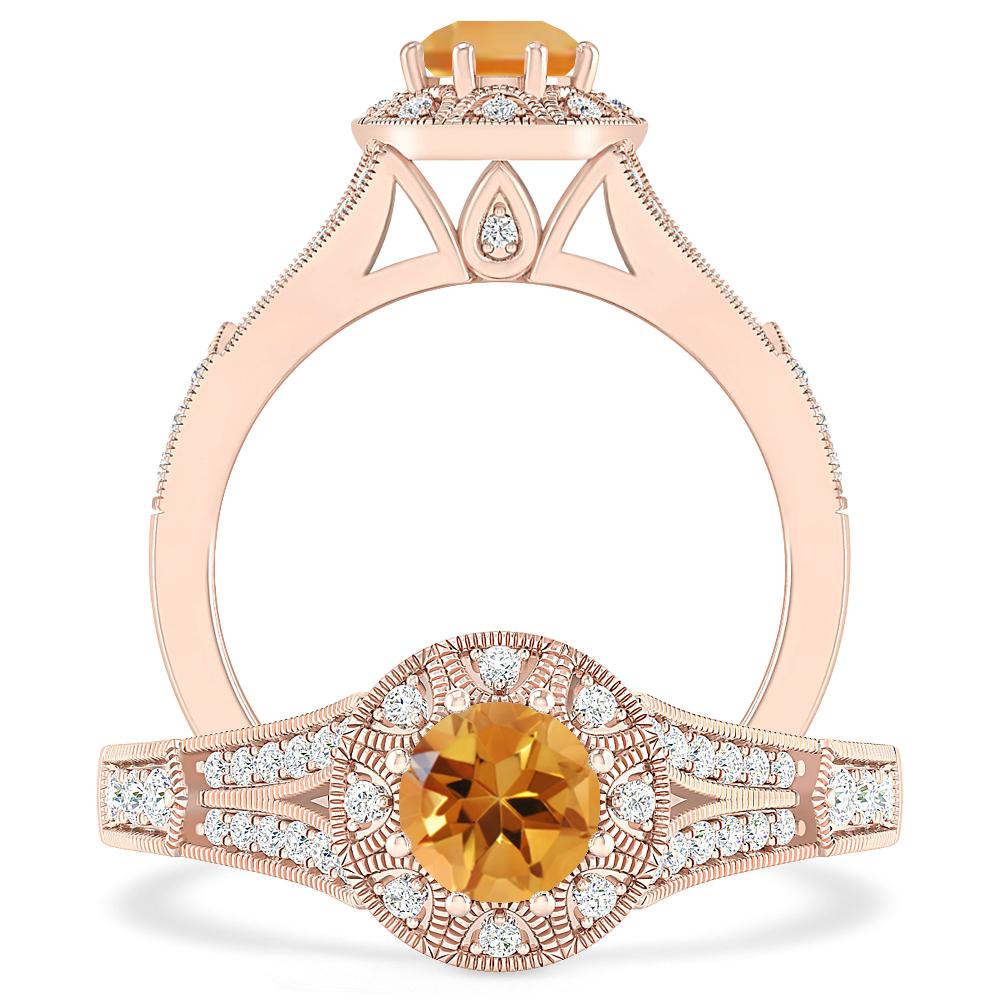 Rose Gold - Citrine