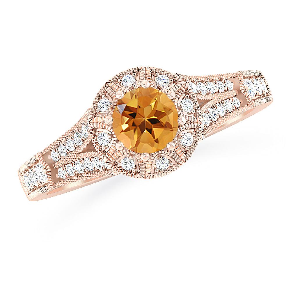 Rose Gold - Citrine