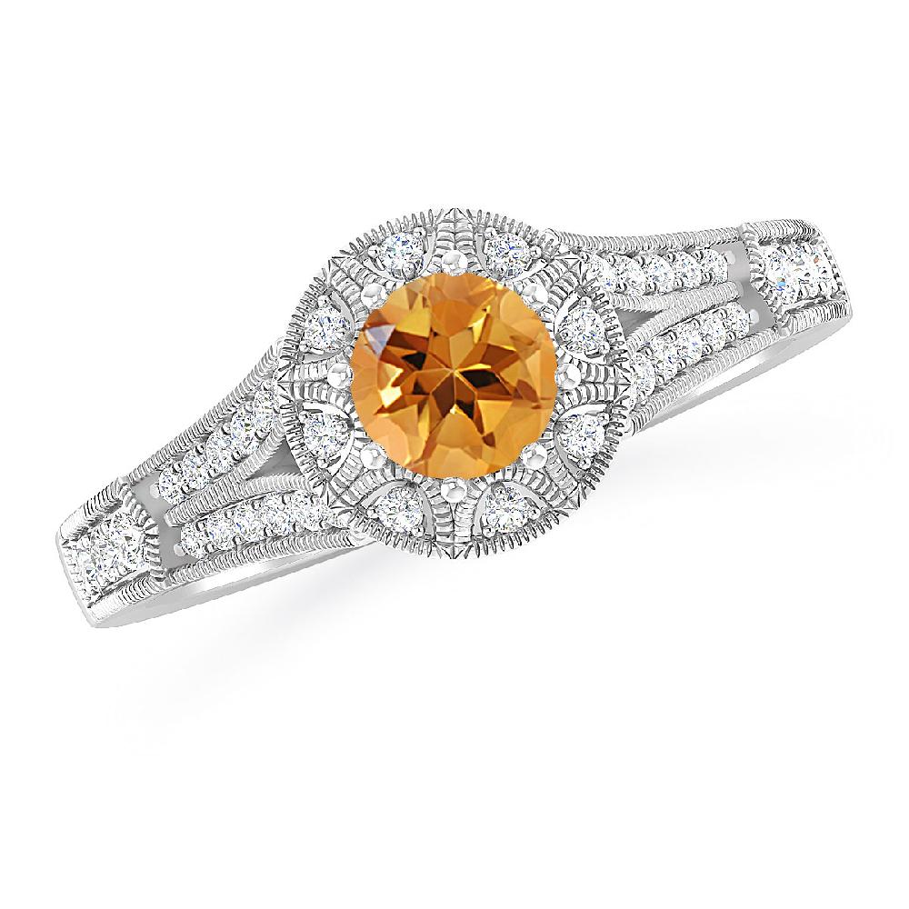 White Gold - Citrine