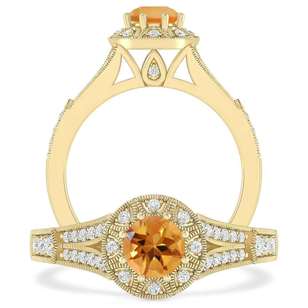 Yellow Gold - Citrine