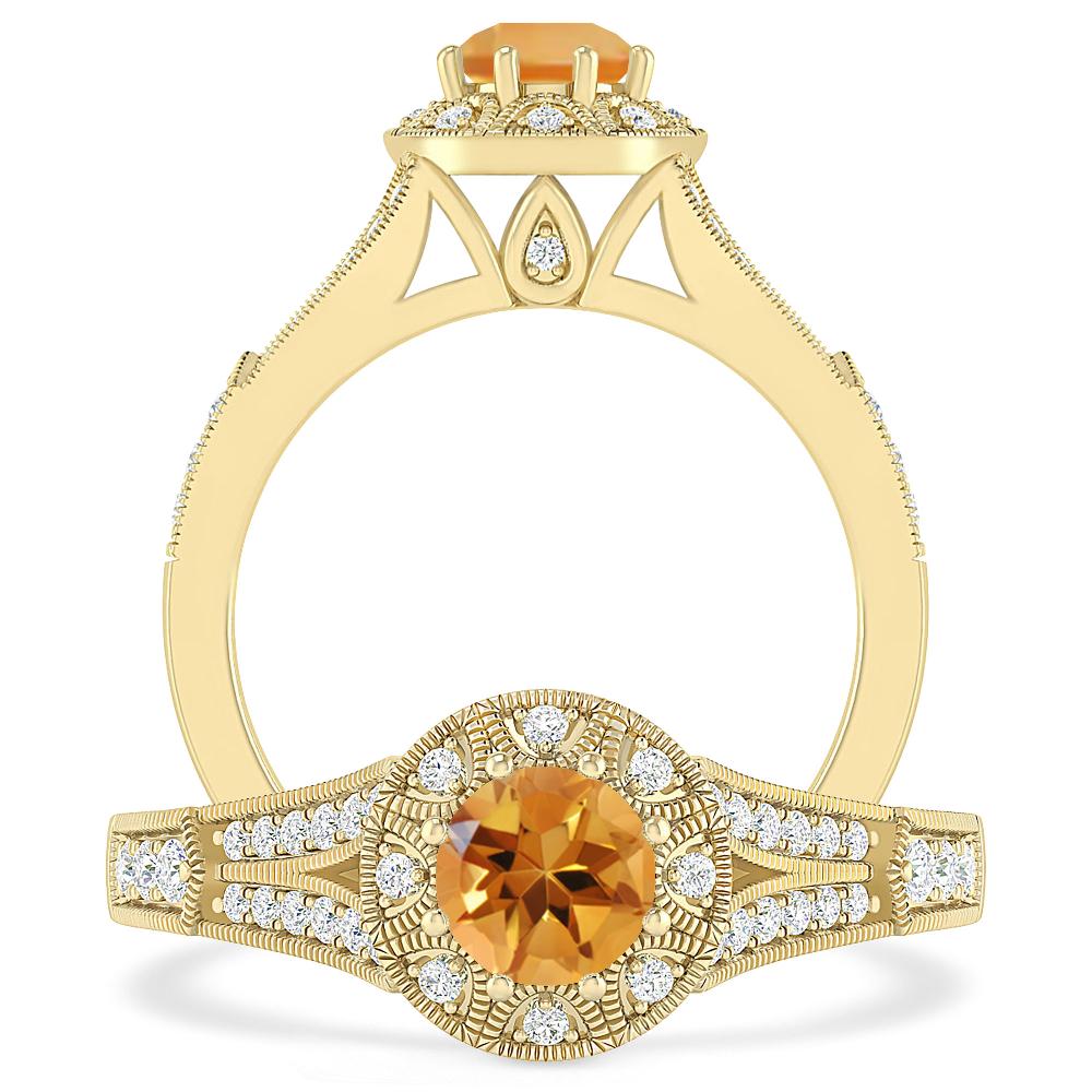 Yellow Gold - Citrine