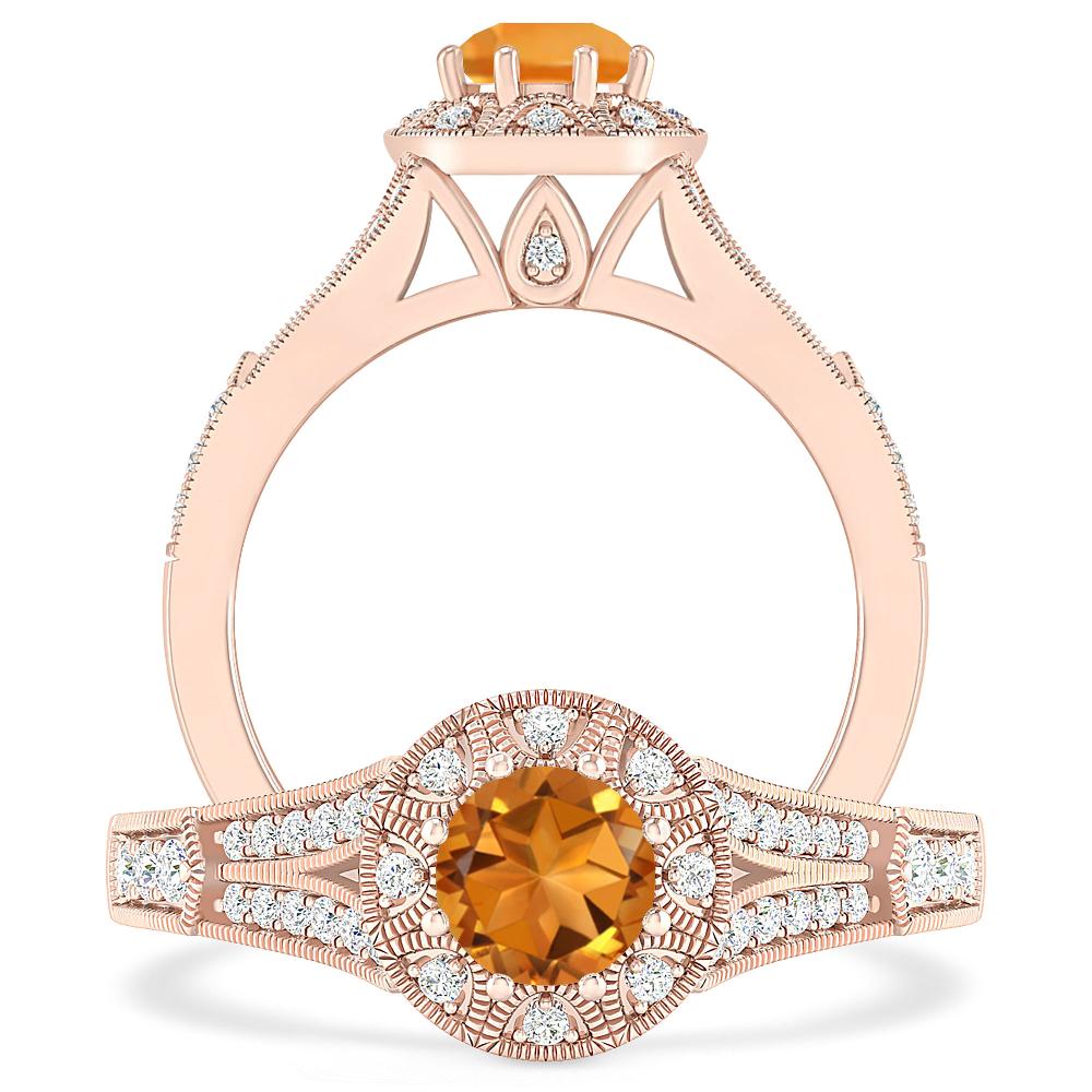 Rose Gold - Citrine