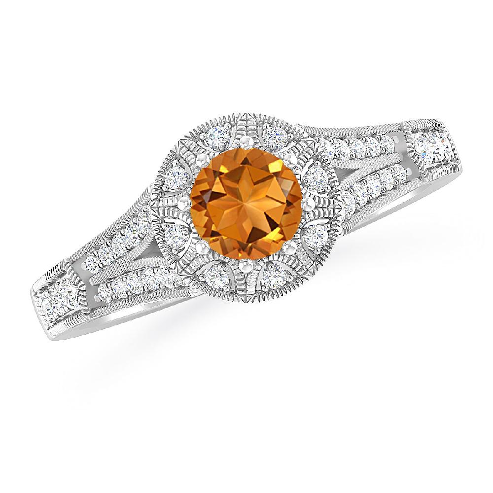 White Gold - Citrine