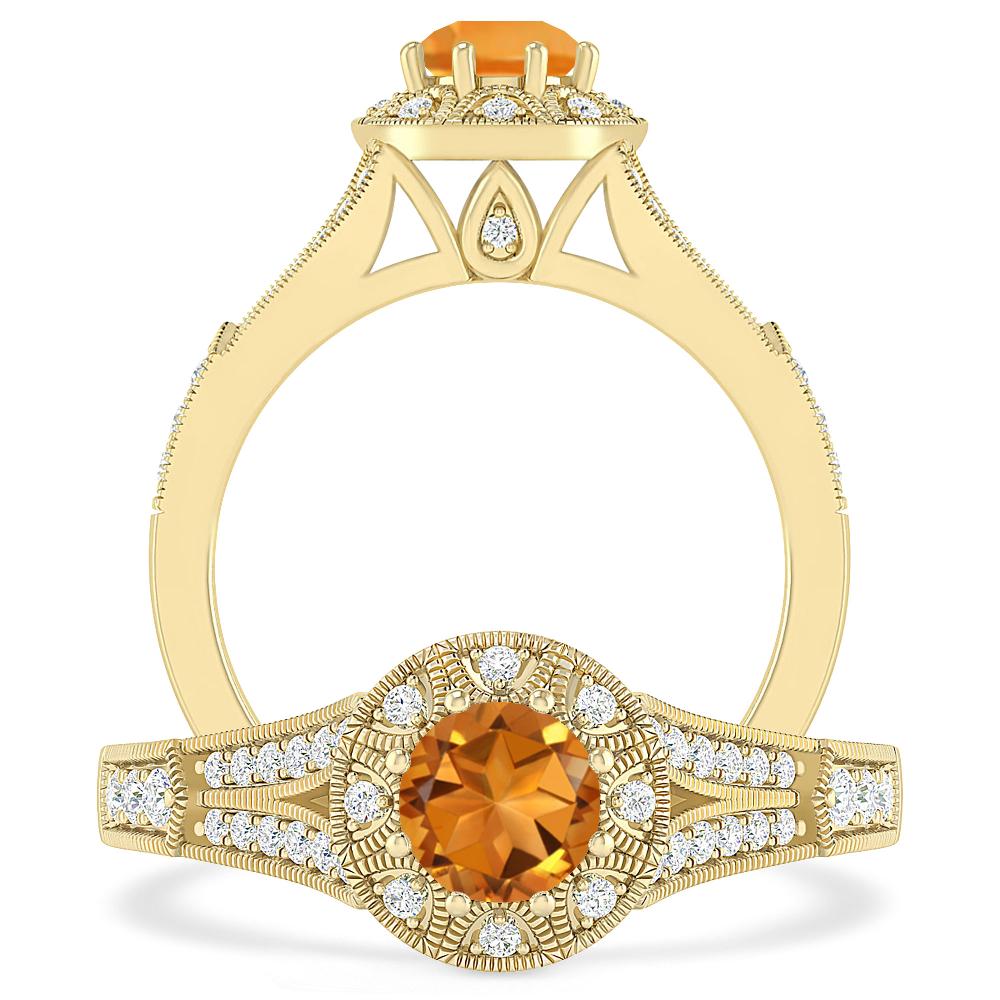 Yellow Gold - Citrine