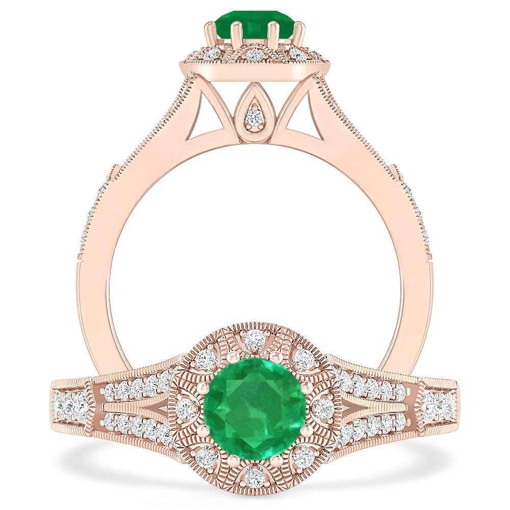 Rose Gold - Emerald