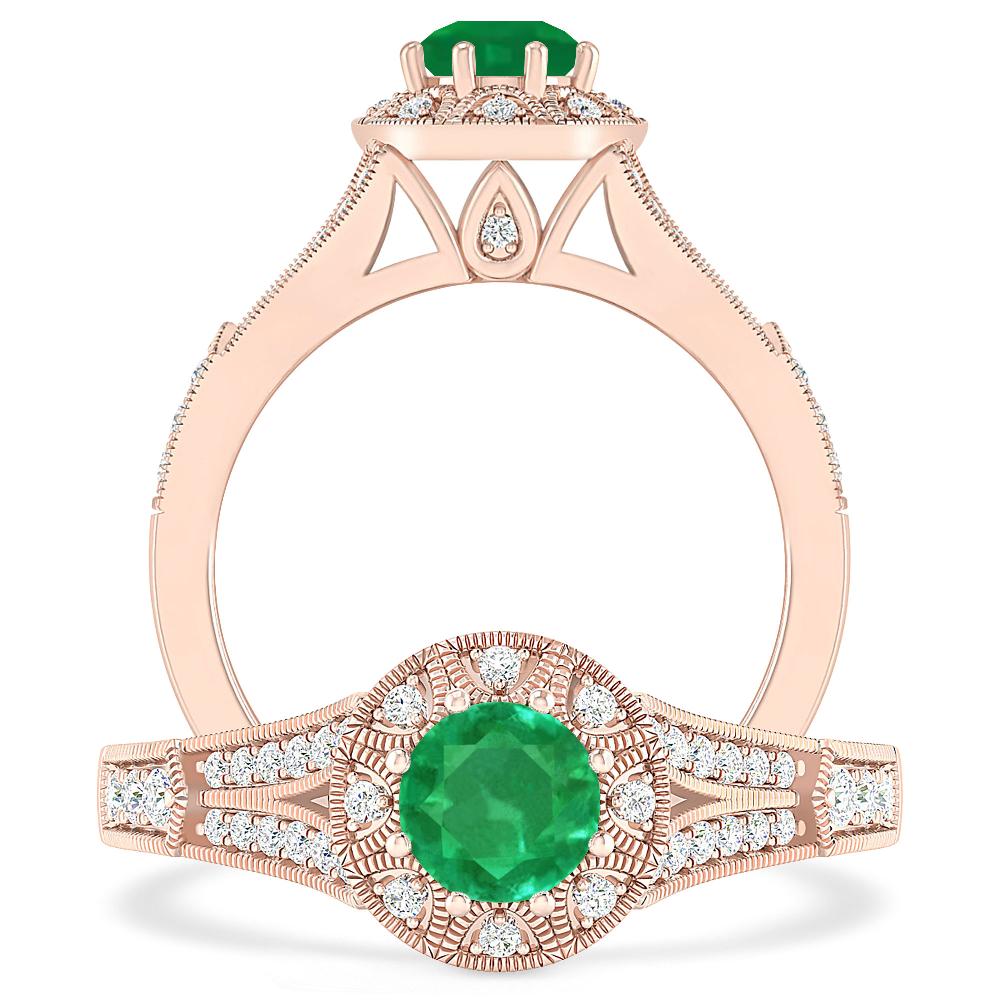 Rose Gold - Emerald