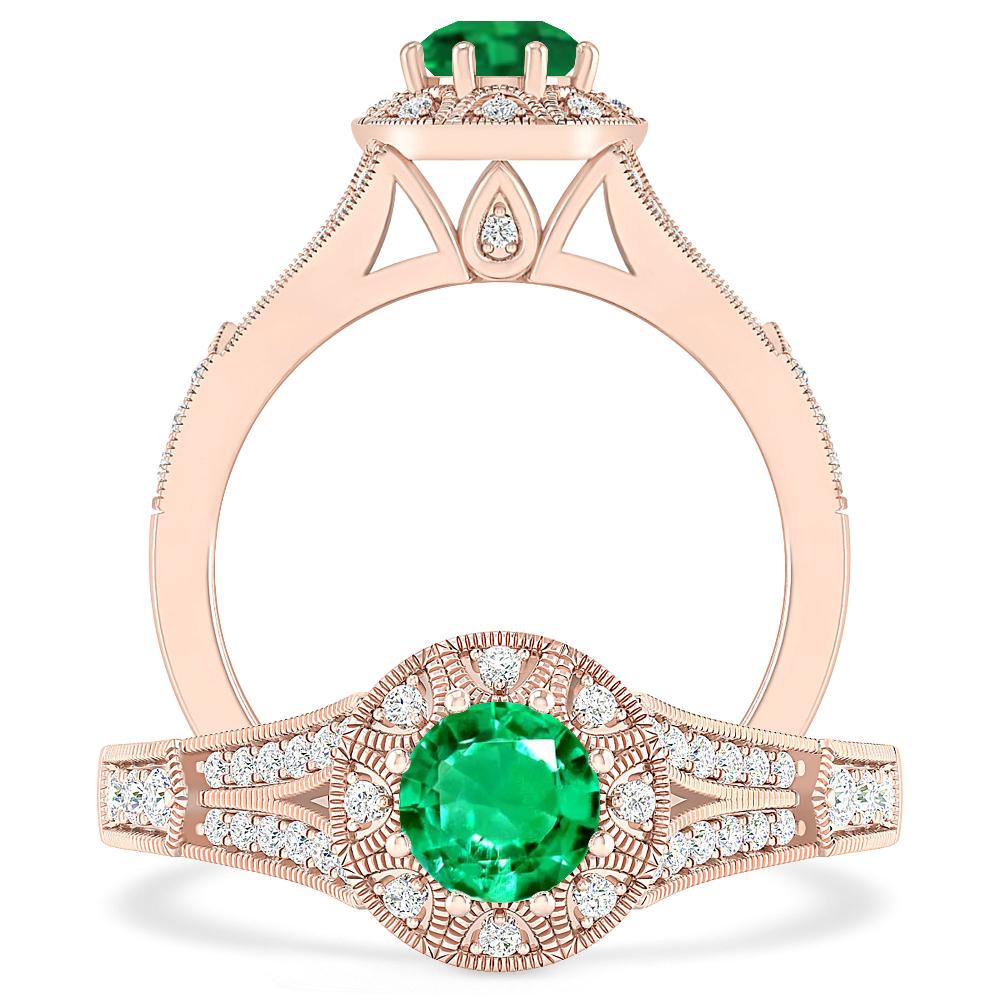 Rose Gold - Emerald