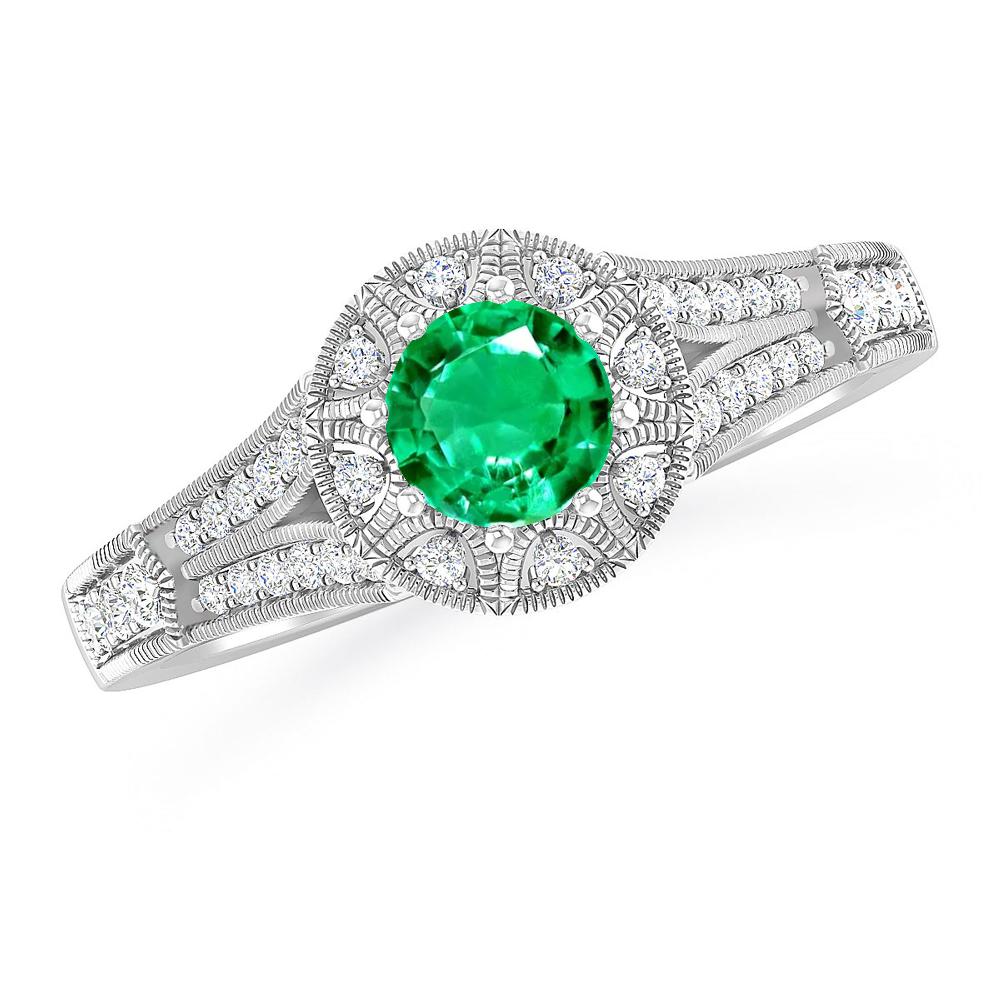 White Gold - Emerald