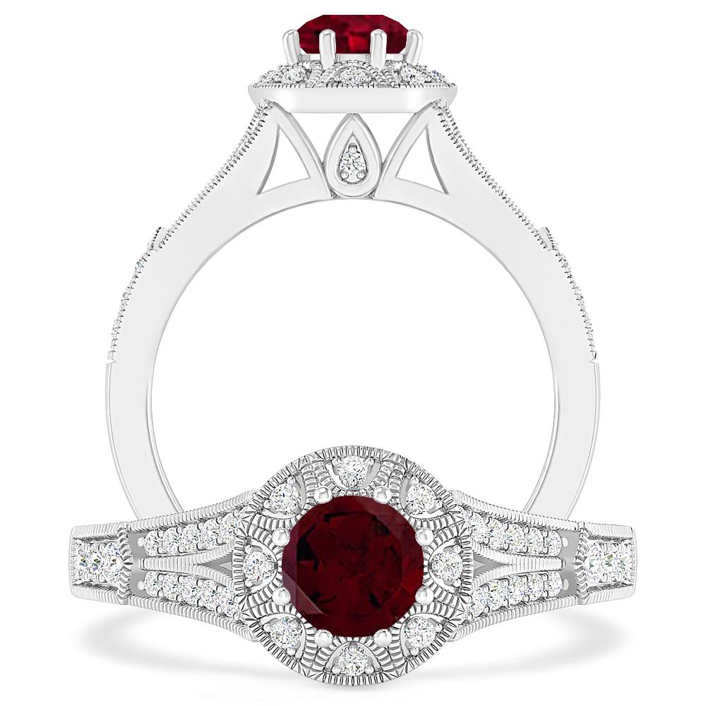 White Gold - Garnet