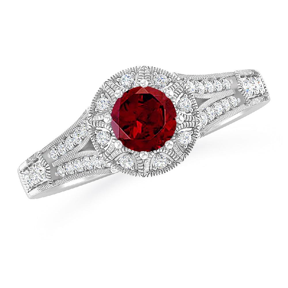 White Gold - Garnet