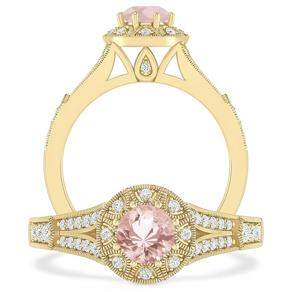 Yellow Gold - Morganite