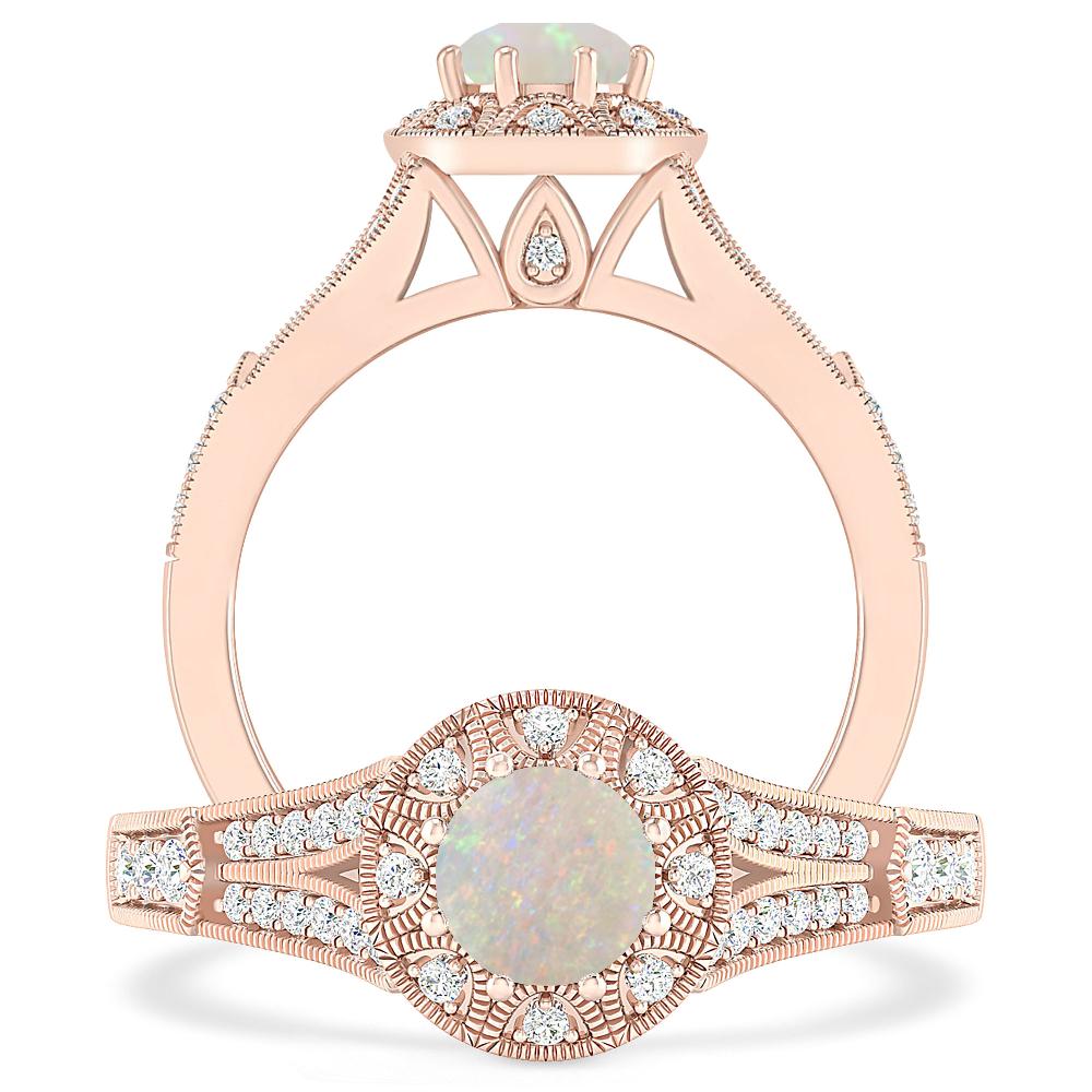 Rose Gold - Opal