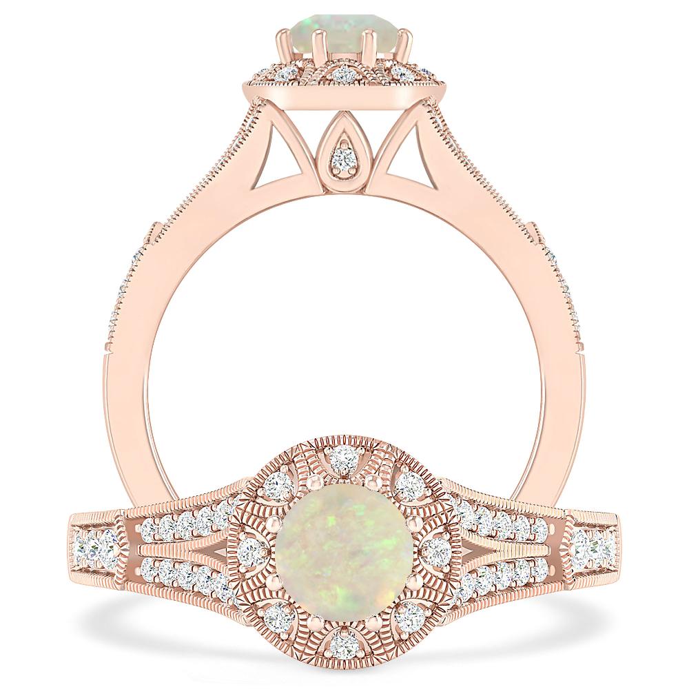 Rose Gold - Opal