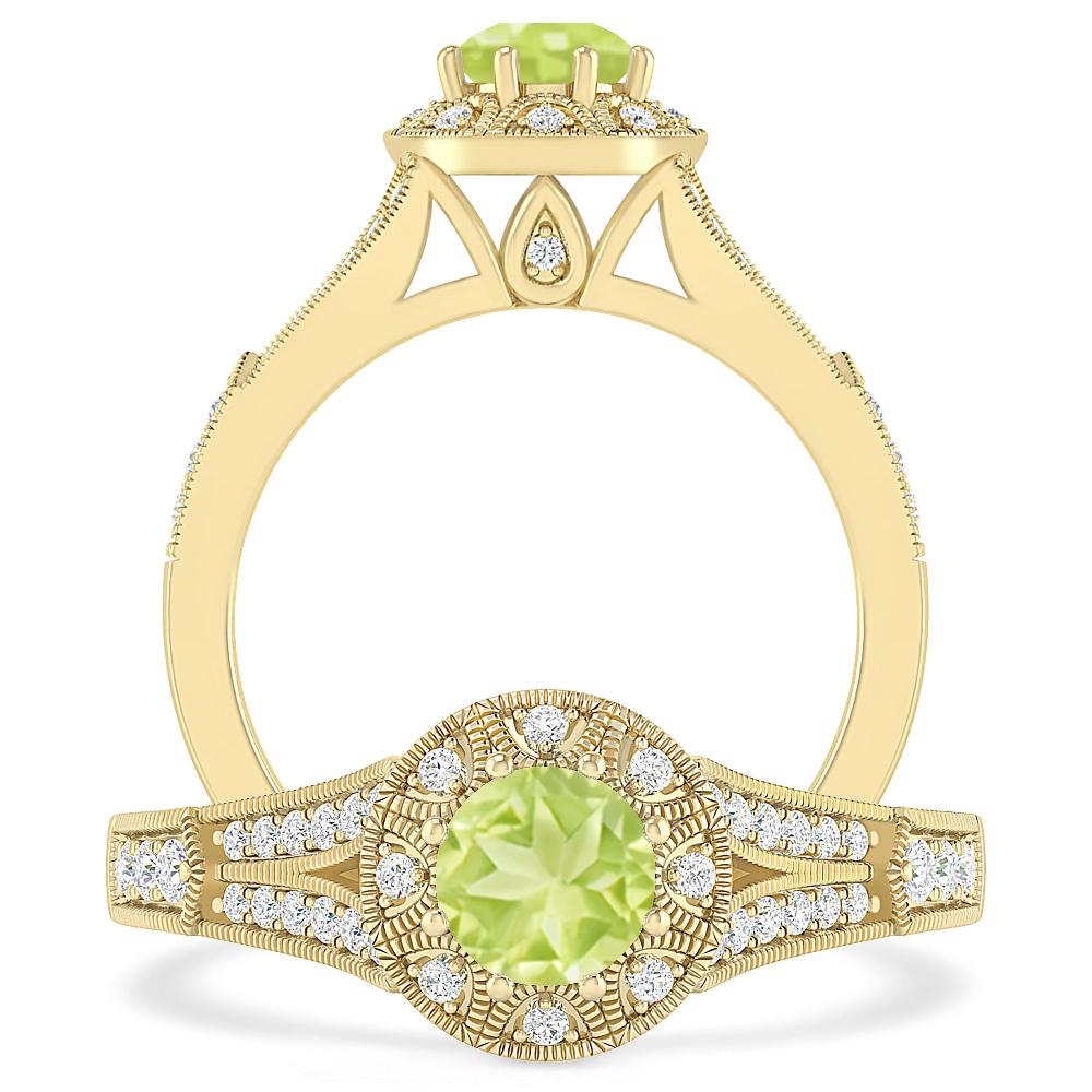 Yellow Gold - Peridot