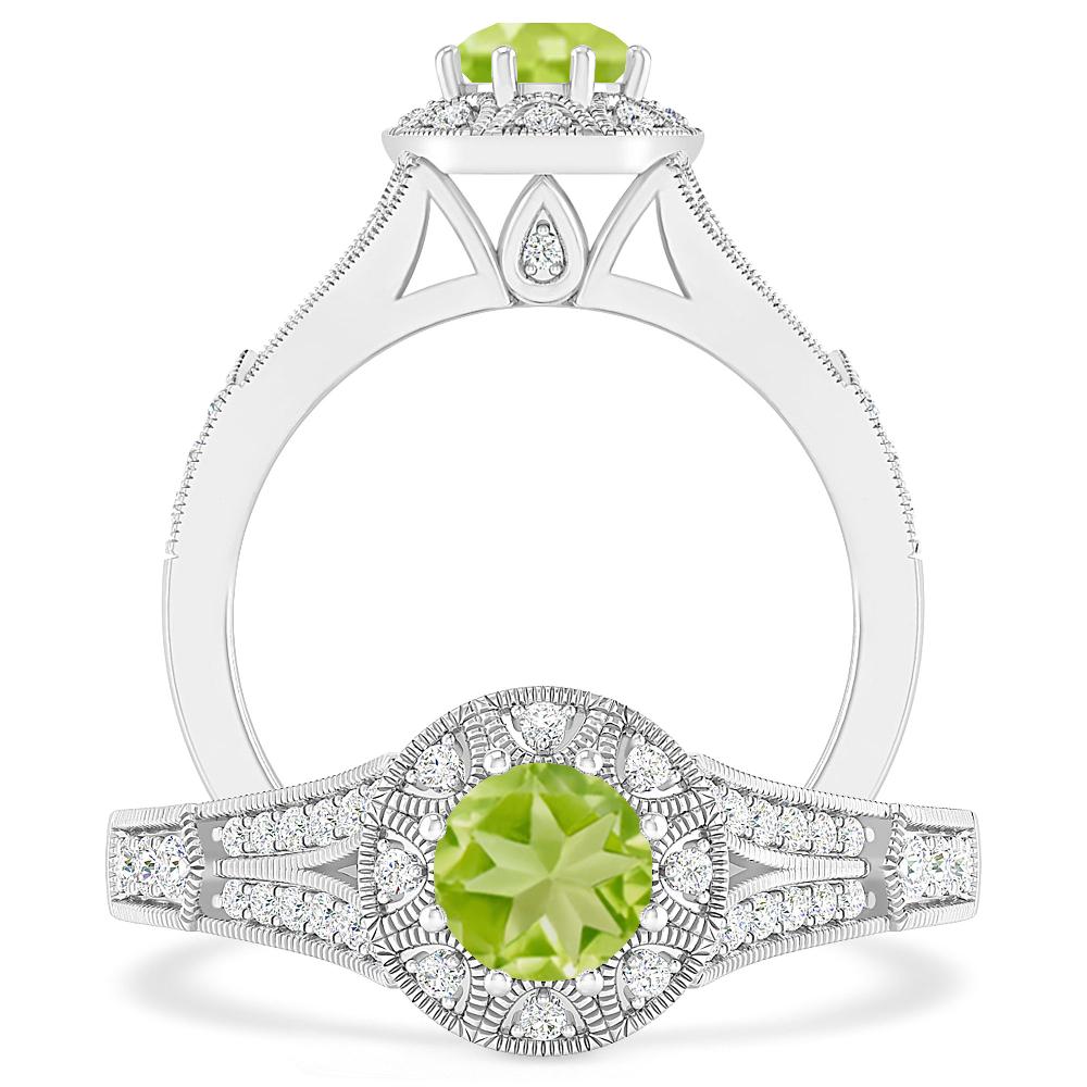 White Gold - Peridot