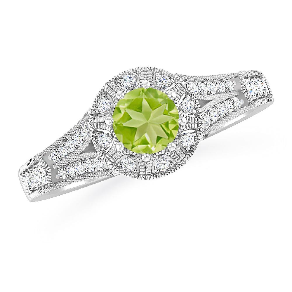 White Gold - Peridot