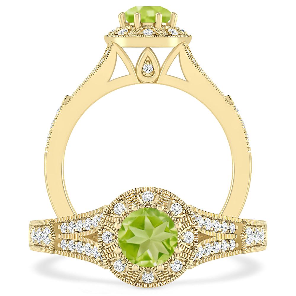 Yellow Gold - Peridot