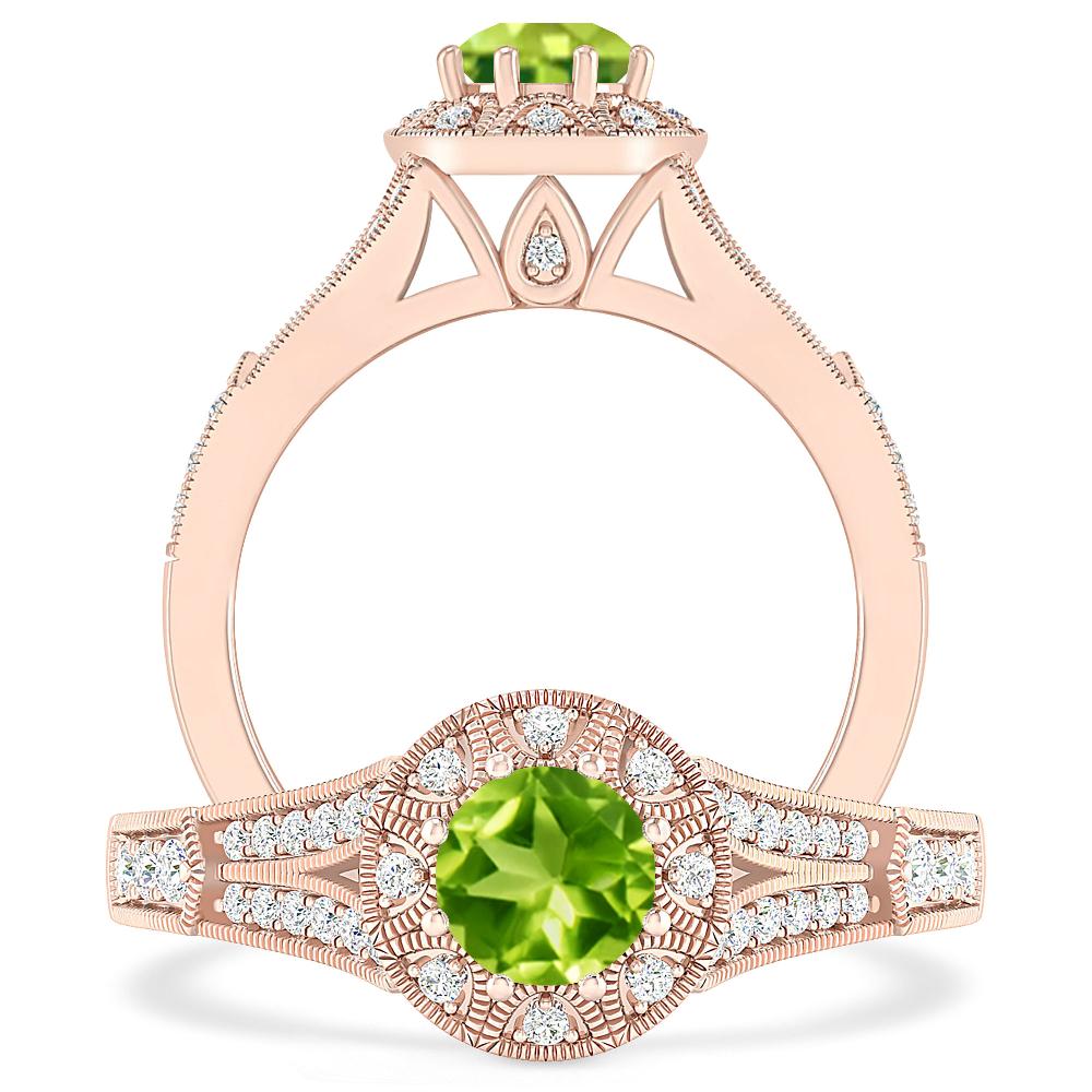 Rose Gold - Peridot