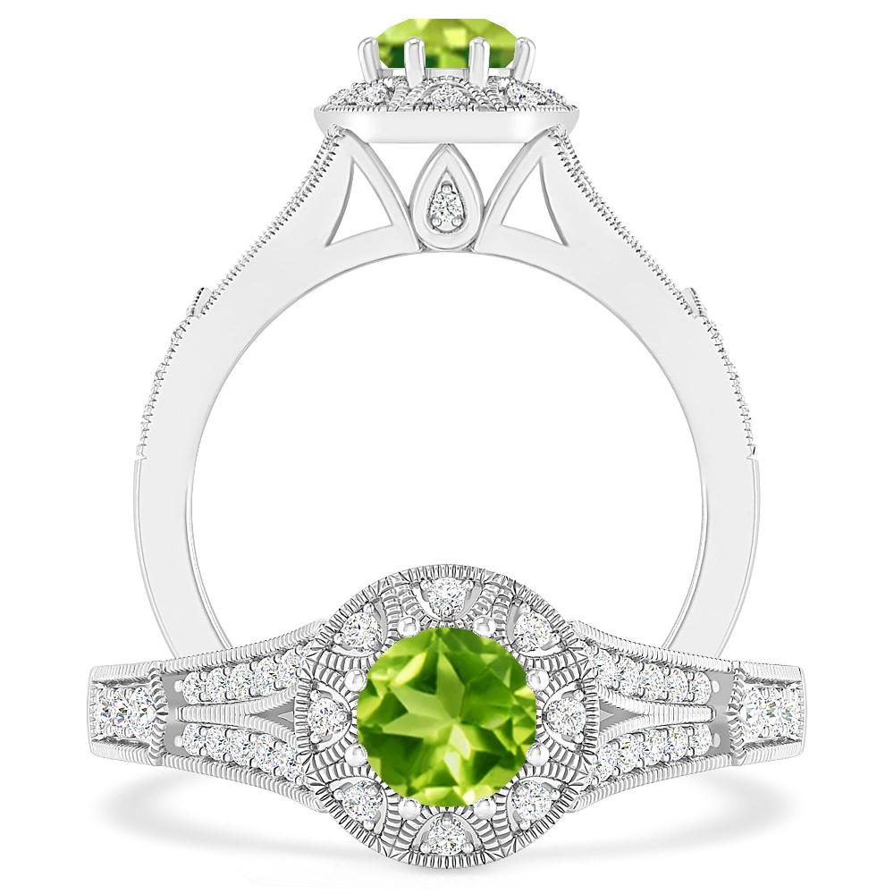 White Gold - Peridot