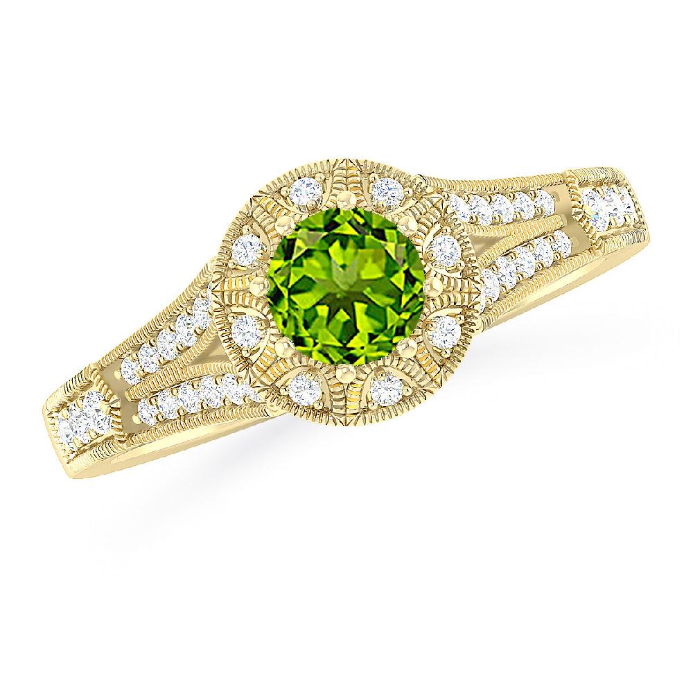 Yellow Gold - Peridot