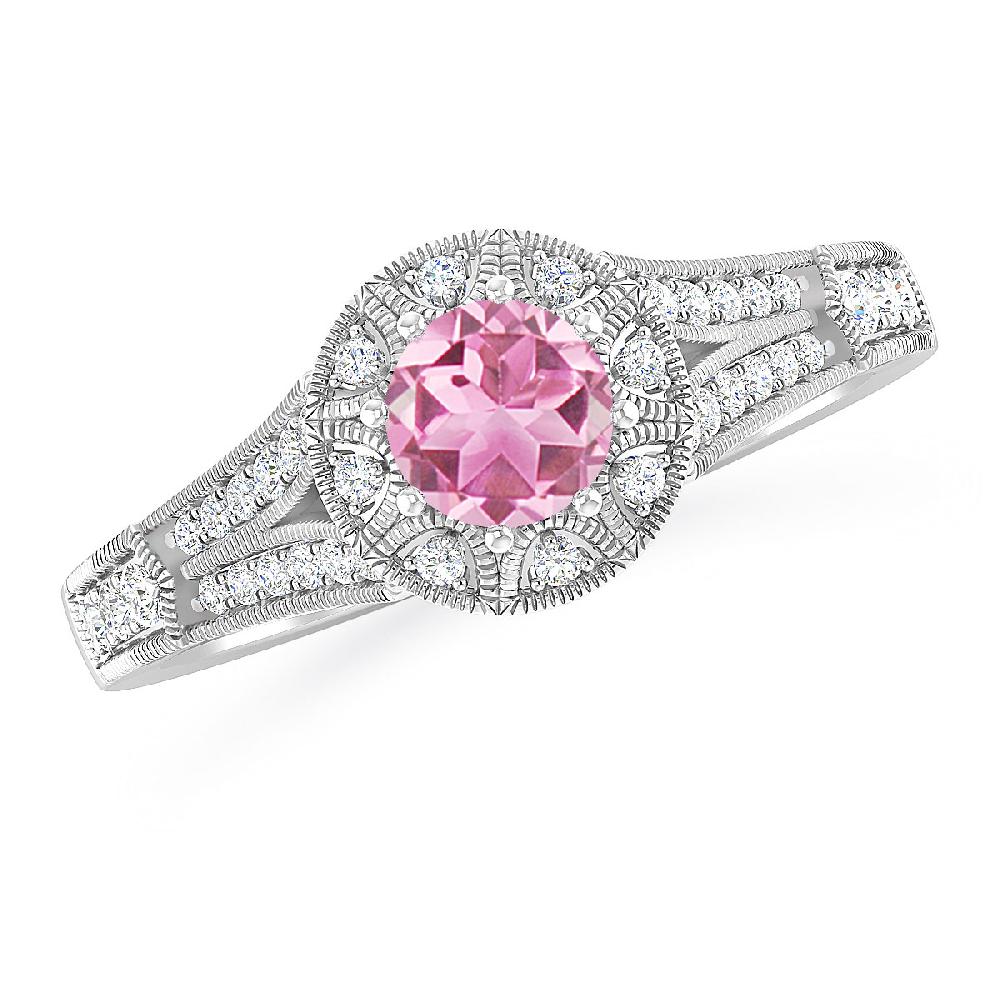 White Gold - Pink Tourmaline