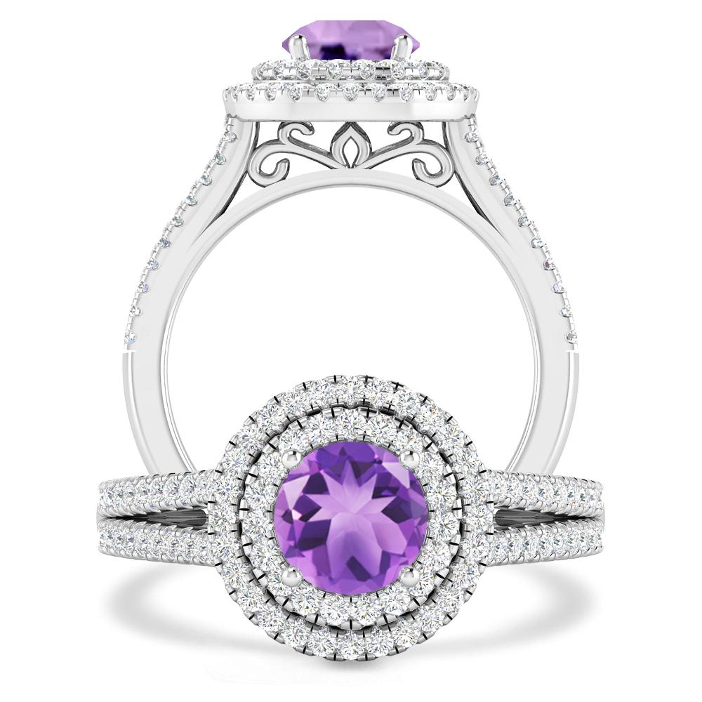 White Gold - Amethyst