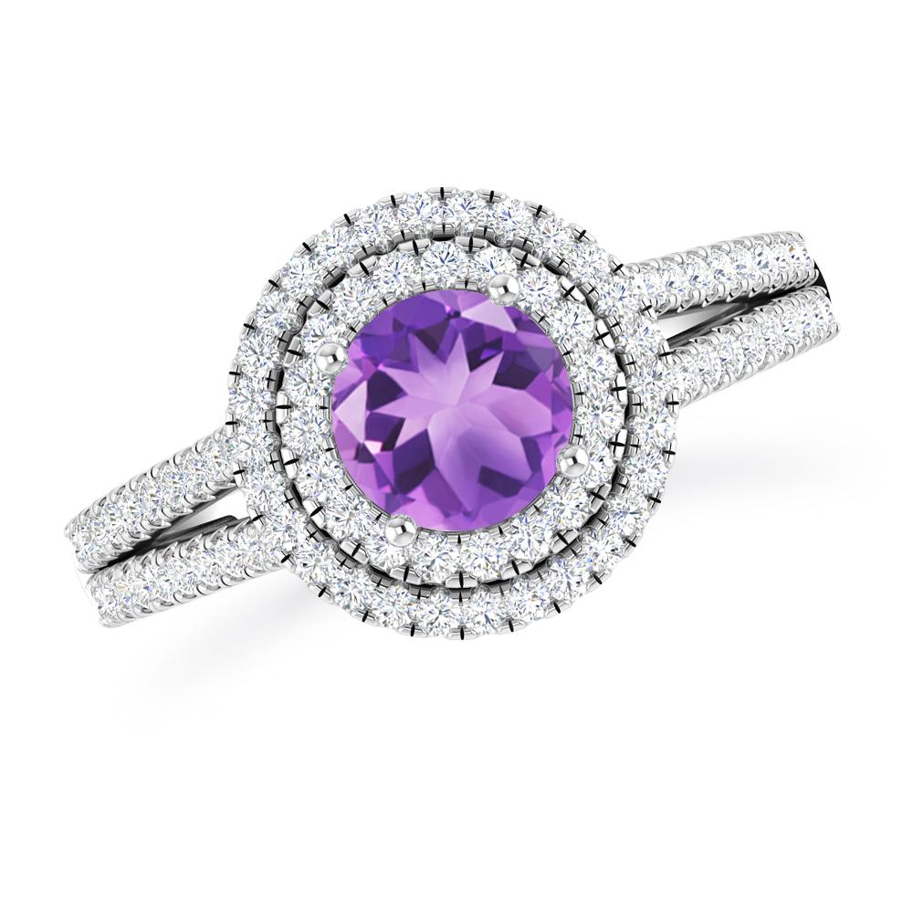 White Gold - Amethyst