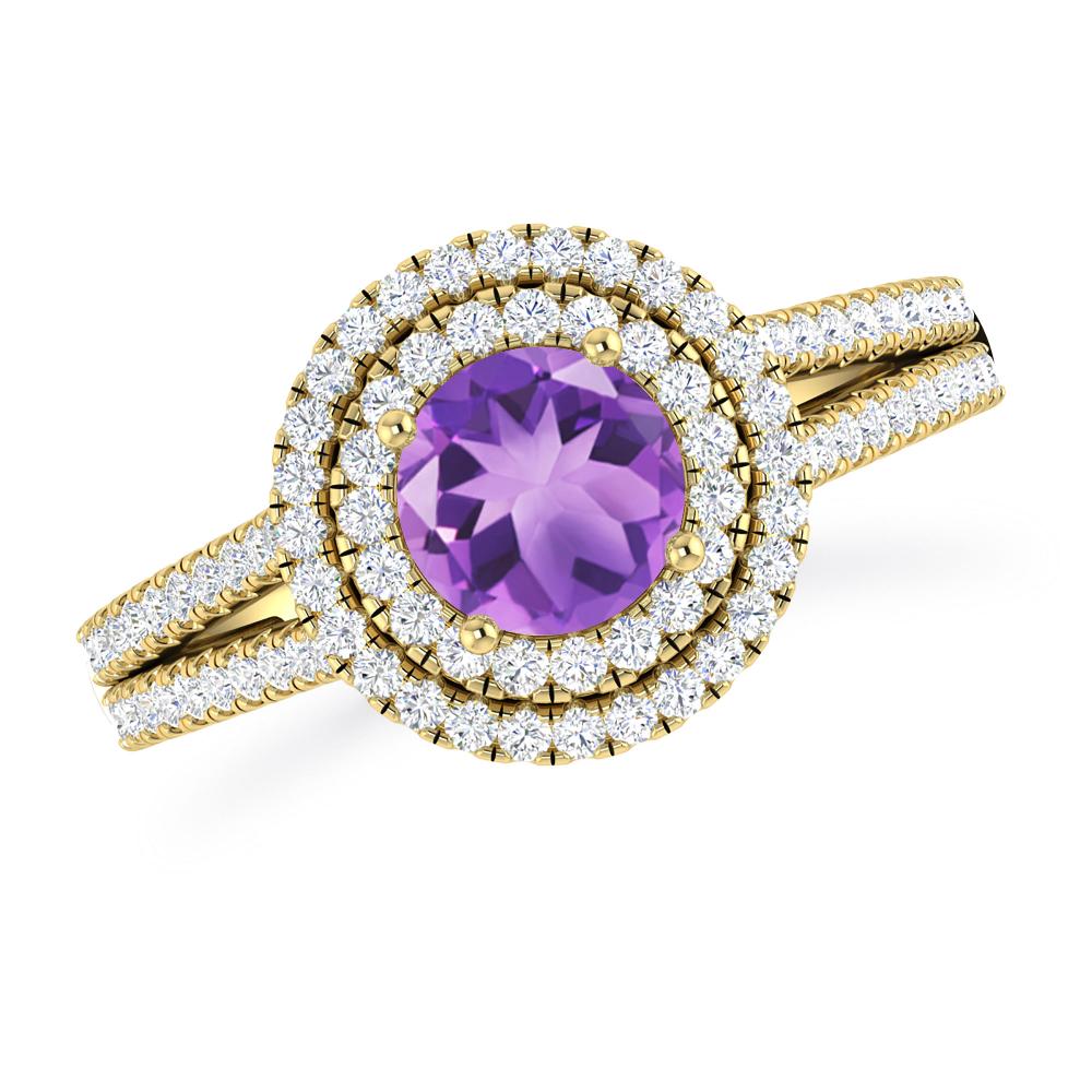 Yellow Gold - Amethyst