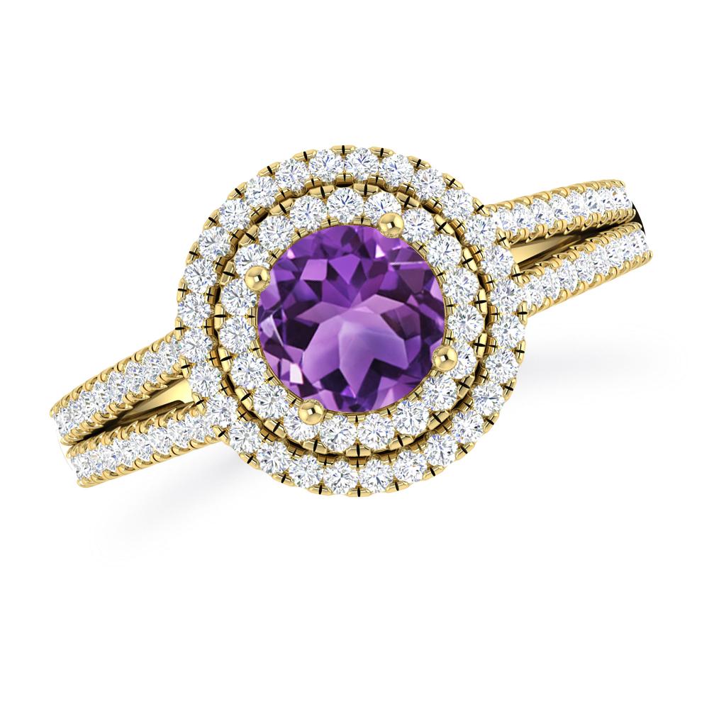 Yellow Gold - Amethyst