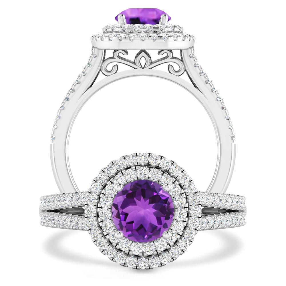 White Gold - Amethyst