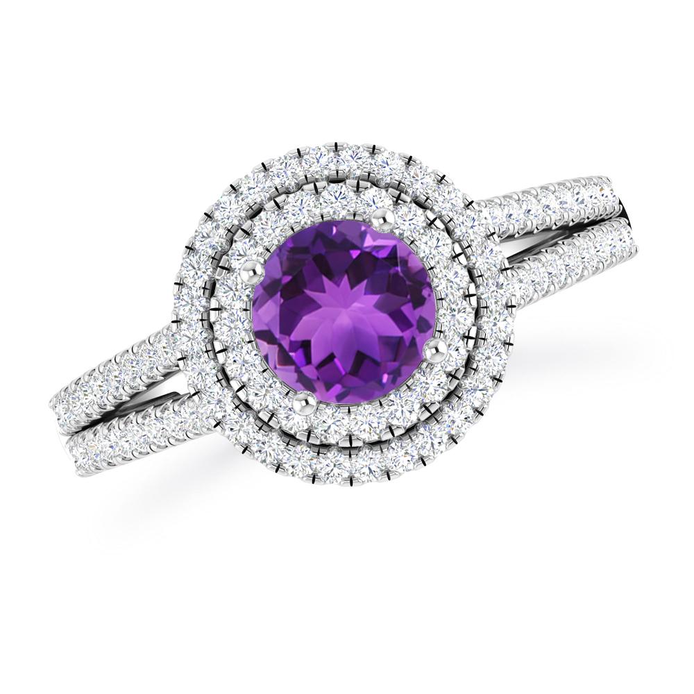 White Gold - Amethyst