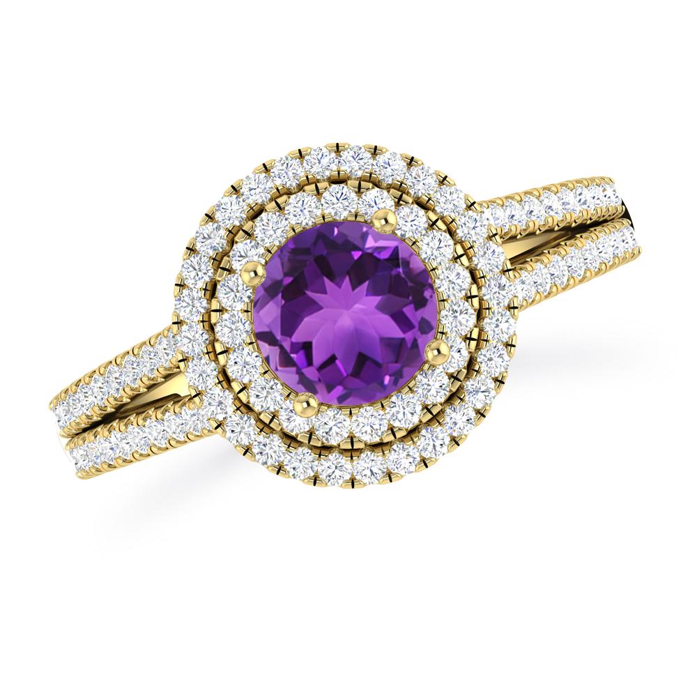 Yellow Gold - Amethyst