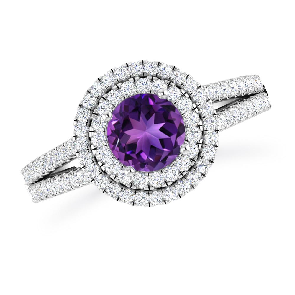 White Gold - Amethyst