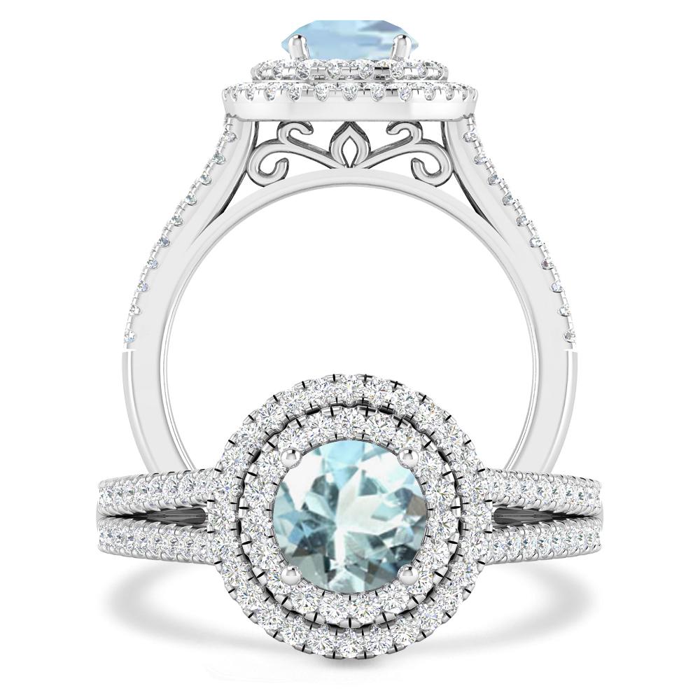 White Gold - Aquamarine