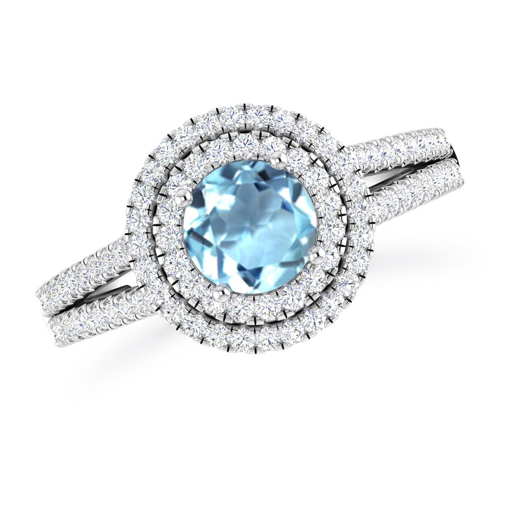 White Gold - Aquamarine