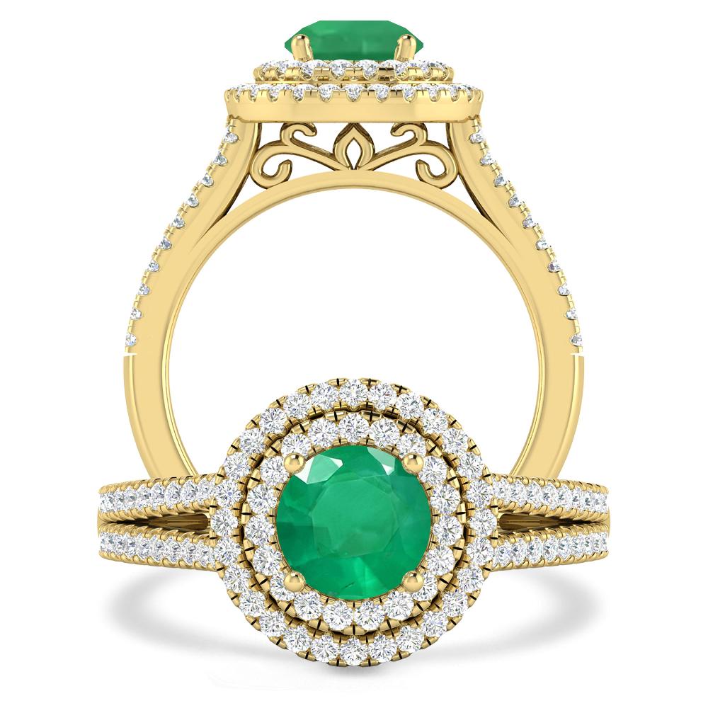 Yellow Gold - Emerald