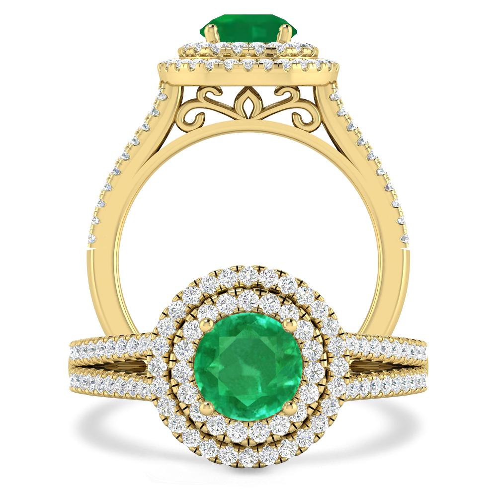 Yellow Gold - Emerald