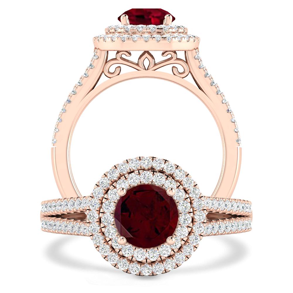 Rose Gold - Garnet