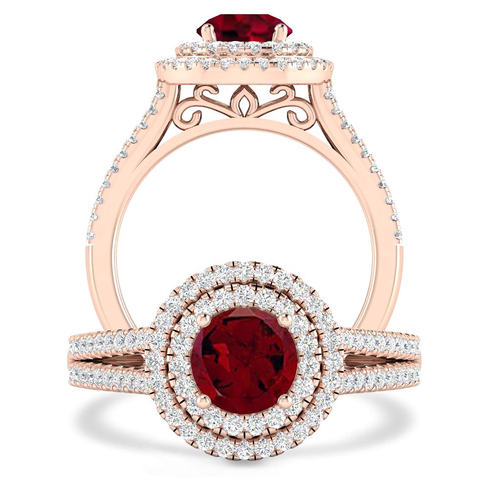 Rose Gold - Garnet