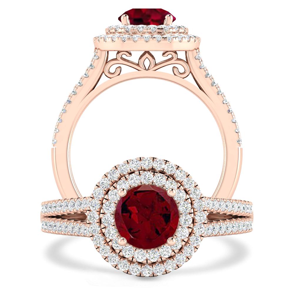 Rose Gold - Garnet