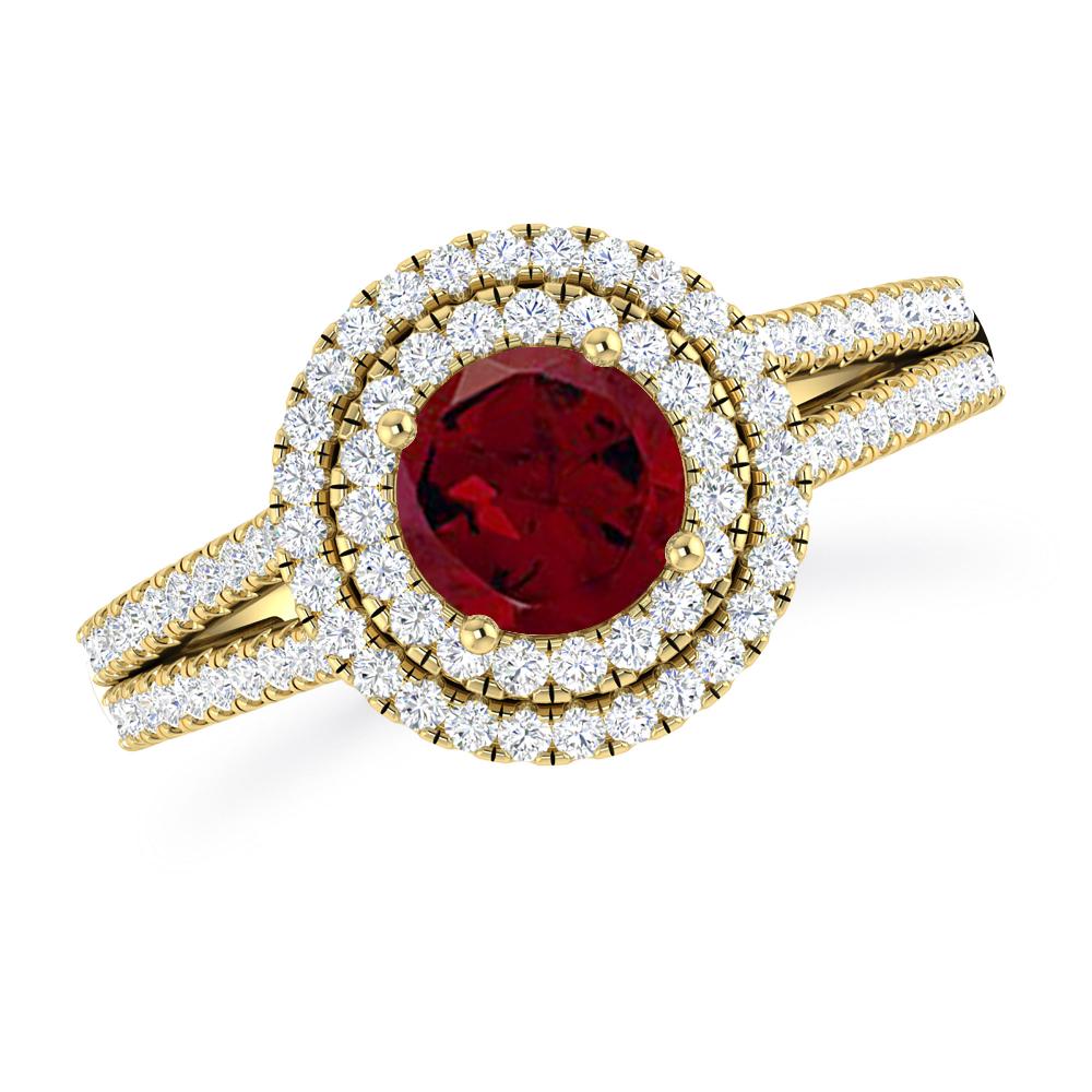 Yellow Gold - Garnet