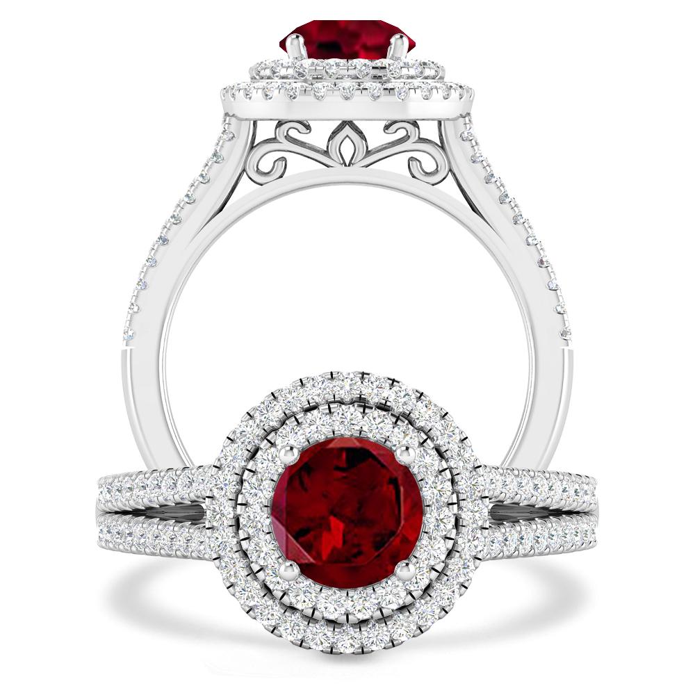 White Gold - Garnet