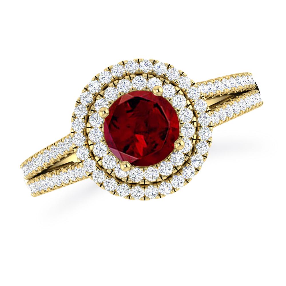 Yellow Gold - Garnet