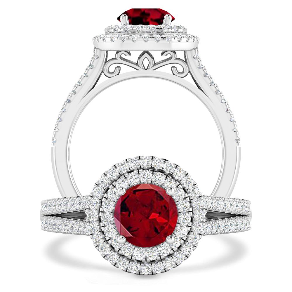 White Gold - Garnet