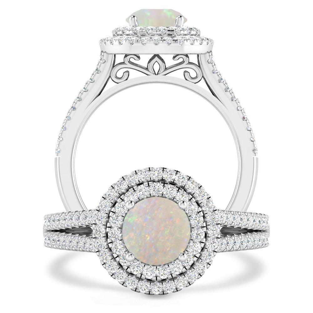 White Gold - Opal